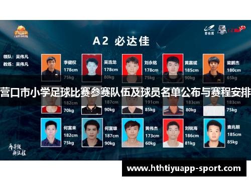 营口市小学足球比赛参赛队伍及球员名单公布与赛程安排